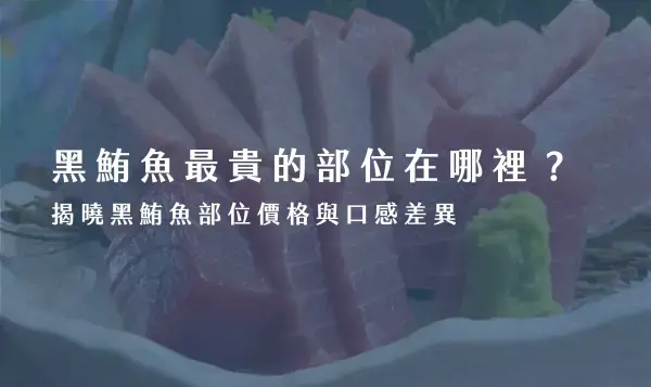 黑鮪魚最貴的部位在哪裡？在地東港達人揭曉黑鮪魚各部位口感及差異！