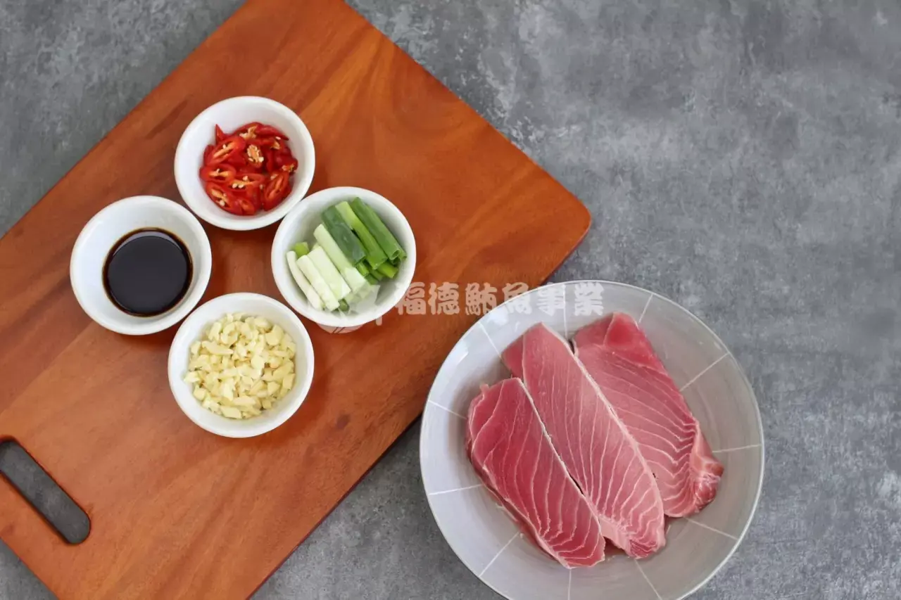 黑鮪魚腹肉蔥爆沙茶